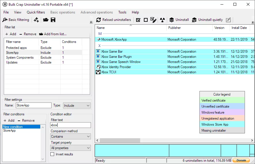 Bulk Crap Uninstaller 5.7 Portable