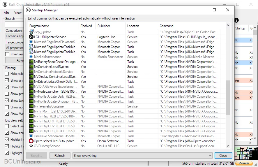 Bulk Crap Uninstaller 5.7 Portable