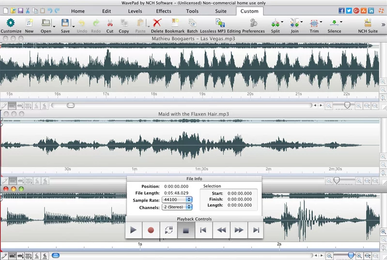 Wavepad Audio Editor Free for Mac(1)
