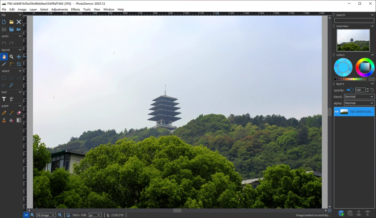 Editing photos with PhotoDemon