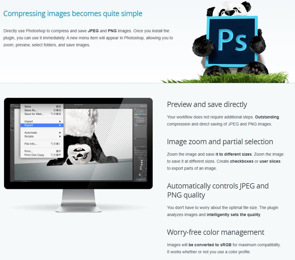 TinyPNG - Photoshop Plugin Support