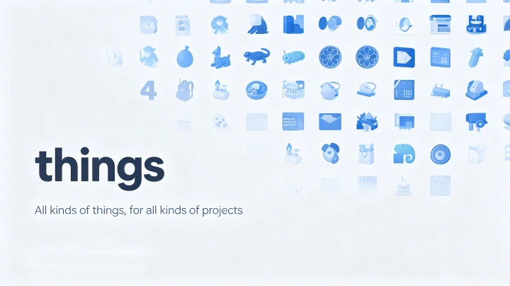 Thiings – Free 3D Illustrations & Design Assets for UI and Web Projects