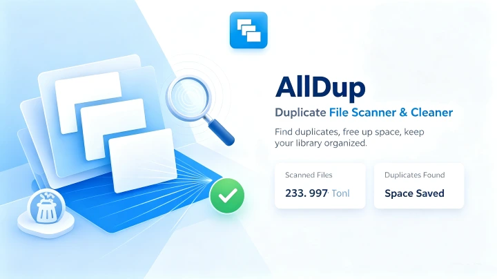 AllDup – Free Duplicate File Finder for Windows