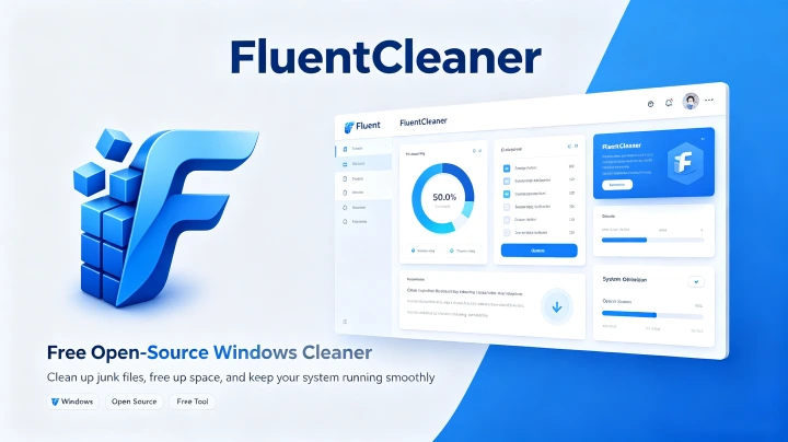 FluentCleaner – Free Open-Source Windows Cleaner