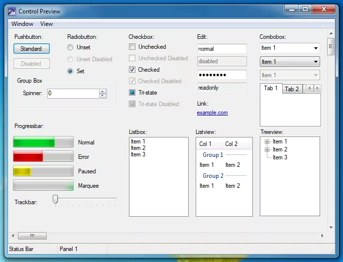ComCtr Preview