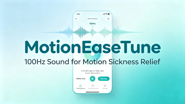 MotionEaseTune – A Free Open-Source App That Uses 100Hz Sound to Help Reduce Motion Sickness
