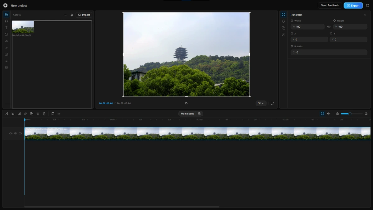 Editing interface