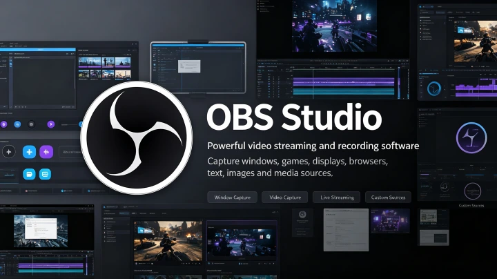 OBS Studio – Free Open-Source Screen Recorder and Live Streaming Software
