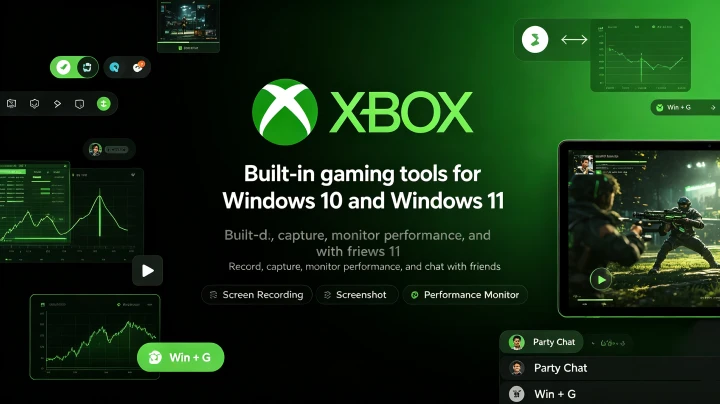 Xbox Game Bar – Built-in Free Screen Recorder for Windows 10 and 11