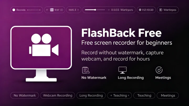 FlashBack Free – Free Screen Recorder with No Watermark