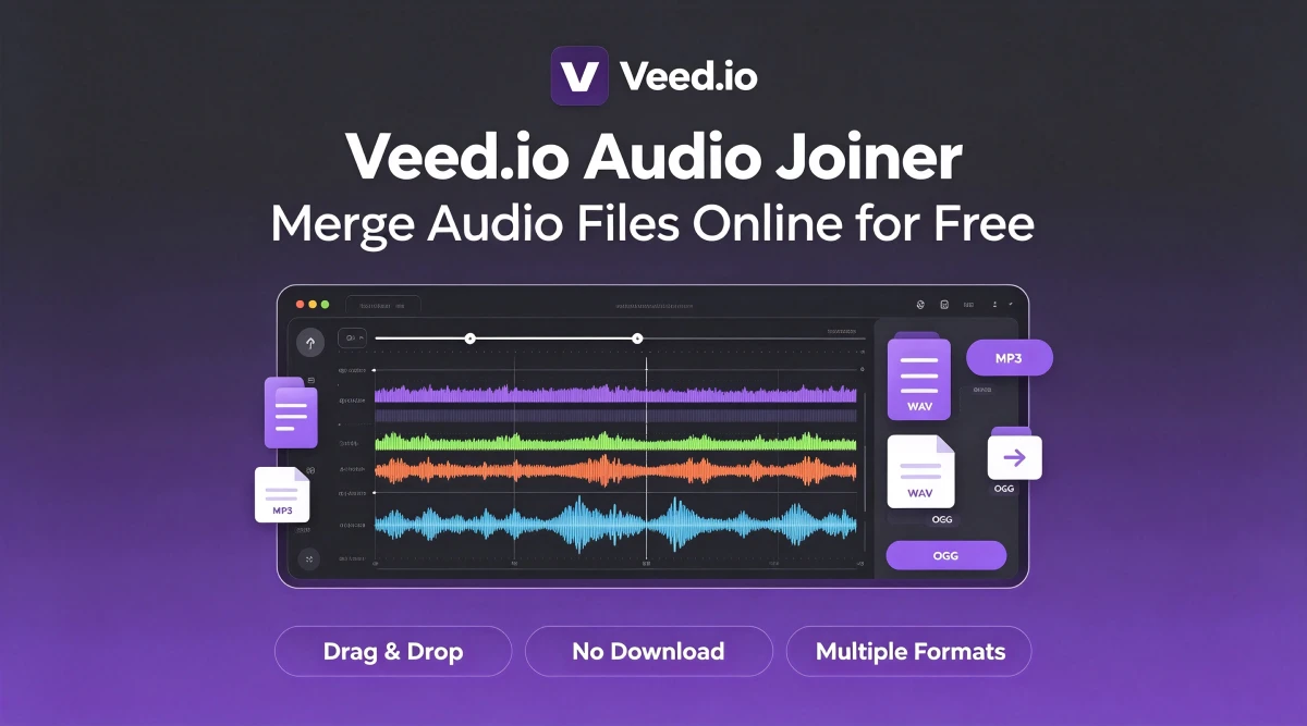 Veed.io Audio Joiner: Merge and Enhance Audio Online